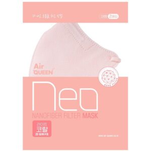 Air Queen Neo Nano Fiber Filter Farbmaske (Pfirsich) ROSA